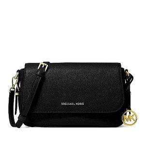 MICHAEL Michael Kors Black Bedford Legacy Leather Flap Crossbody.